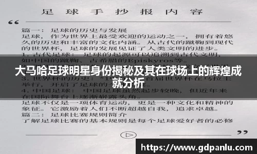 大马哈足球明星身份揭秘及其在球场上的辉煌成就分析